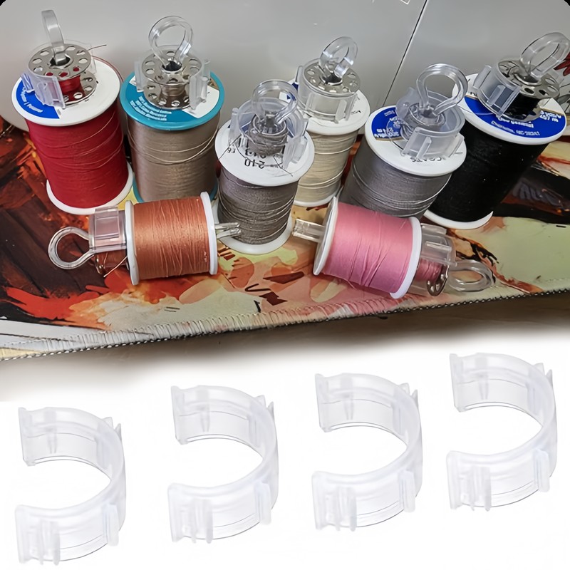 Embroidery Threads - 64 supports de bobines transparents pour