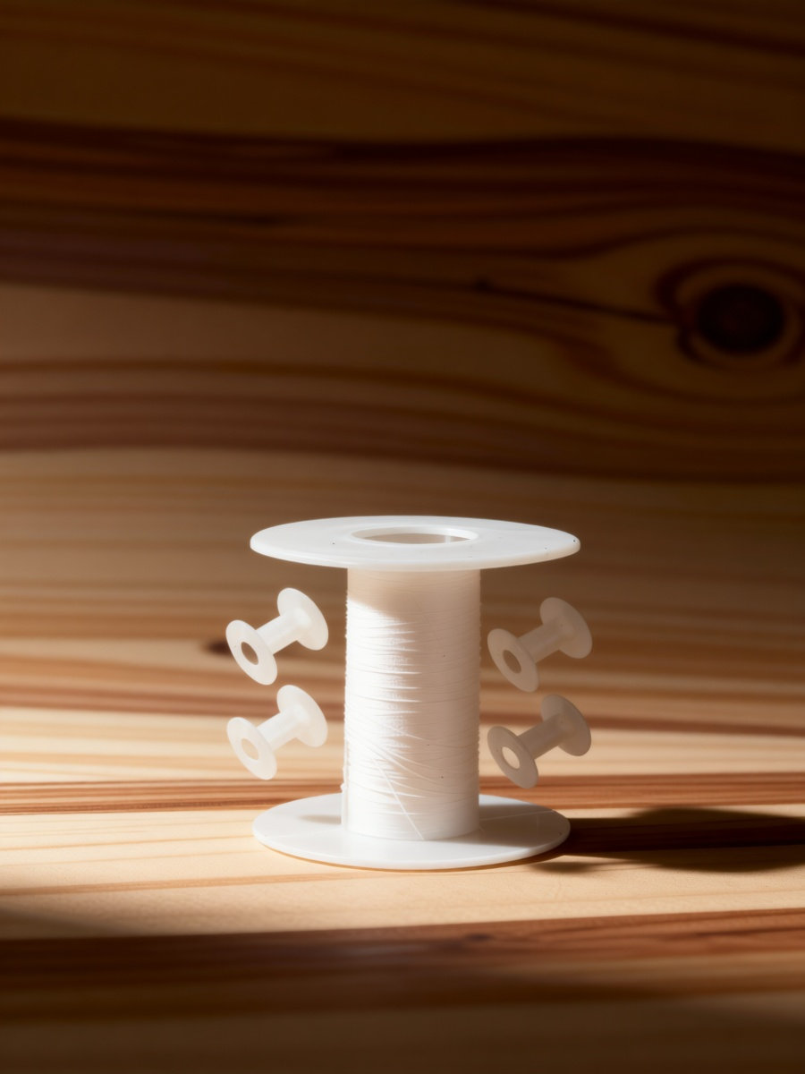 Embroidery Threads - 5 bobines de fil en plastique