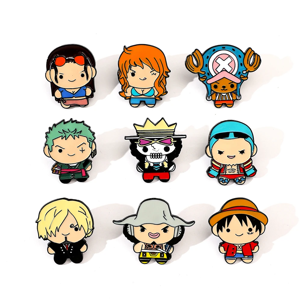 Embroidery Reddit - 9 Broches Créatives en Émail Anime