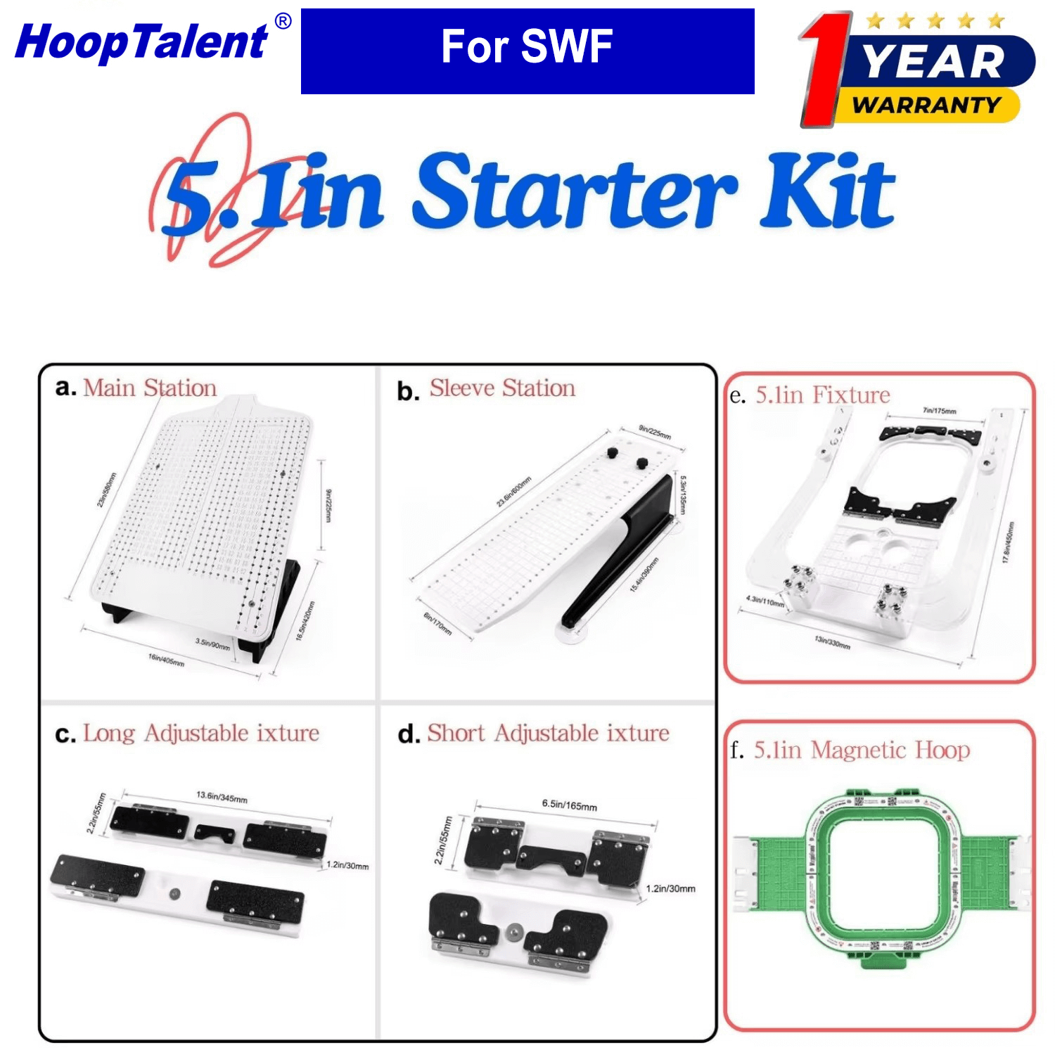 Embroidery Uk - Kit de démarrage Hooping Station HoopTalent