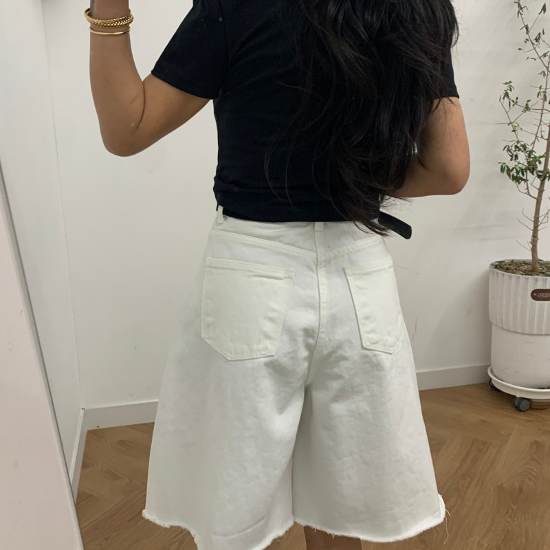 2026 Pantalon court en jean pl - Embroidery Gothic avis et prix