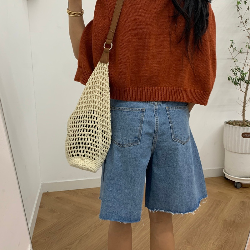 2026 Pantalon court en jean pl - Embroidery Gothic avis et prix