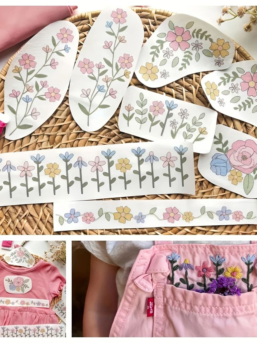 1 lot de 8 pièces graphiques c - Embroidery Web avis et prix