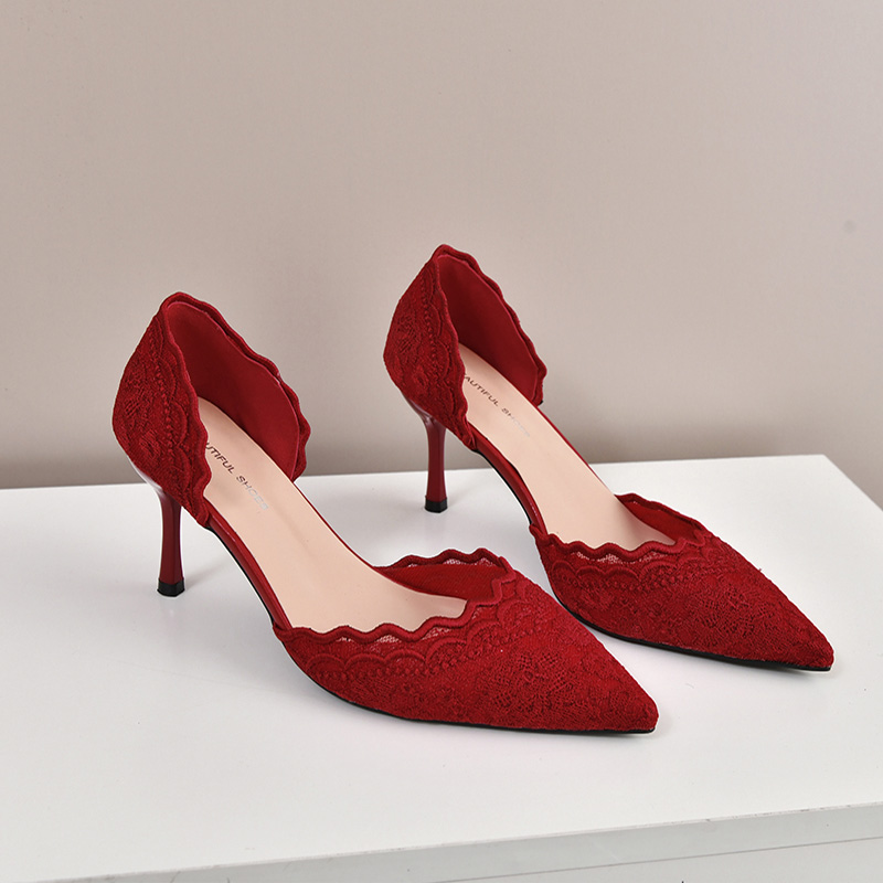 Chaussures de mariée de luxe e - Embroidery Red avis et prix