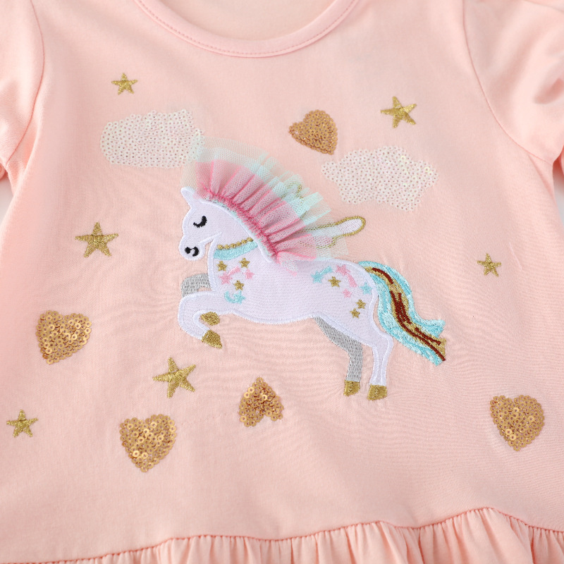 Robes licorne à manches longue - Embroidery Unicorn avis et prix