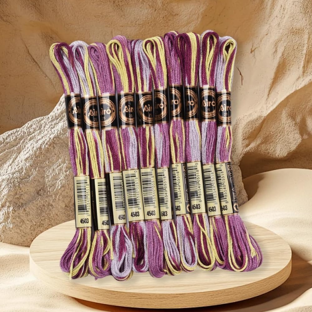 Fil à broder panaché violet, 6 - Embroidery Threads avis et prix