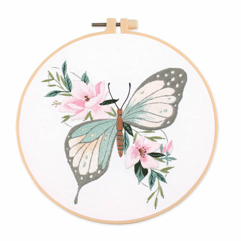 1 kit de broderie papillon 20x - Embroidery Threads avis et prix