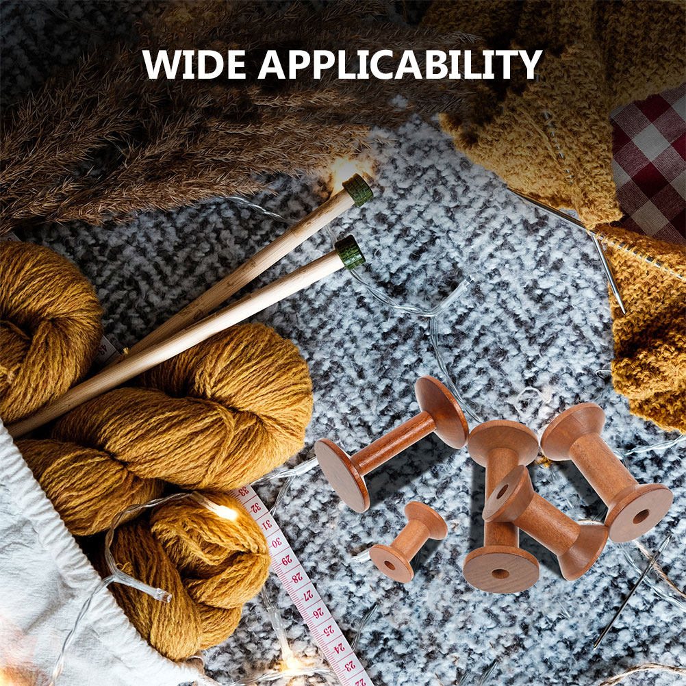 Ensemble de 7 bobines en bois, - Embroidery Threads avis et prix