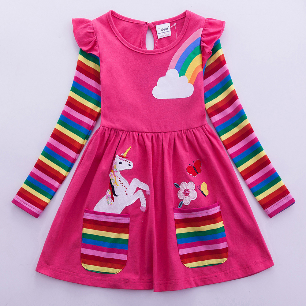 Robe licorne à manches longues - Embroidery Unicorn avis et prix