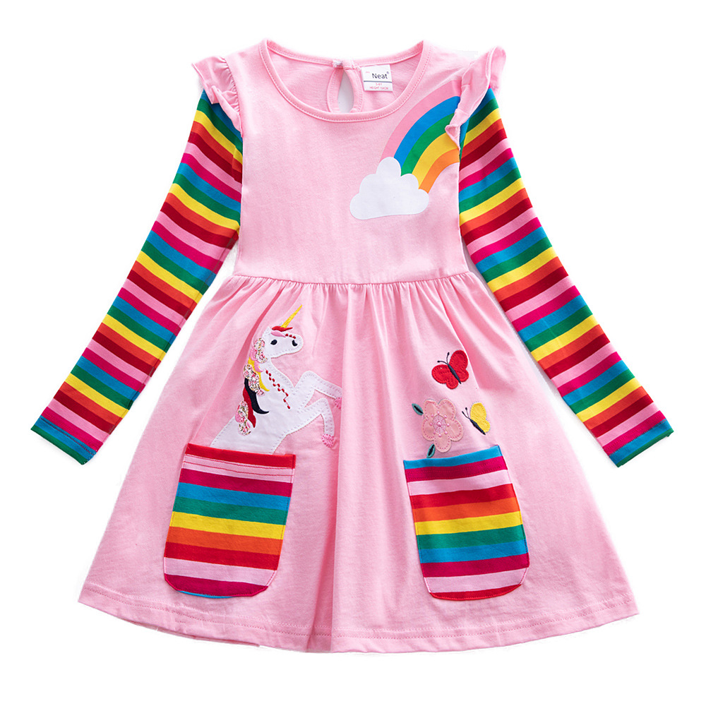 Robe licorne à manches longues - Embroidery Unicorn avis et prix