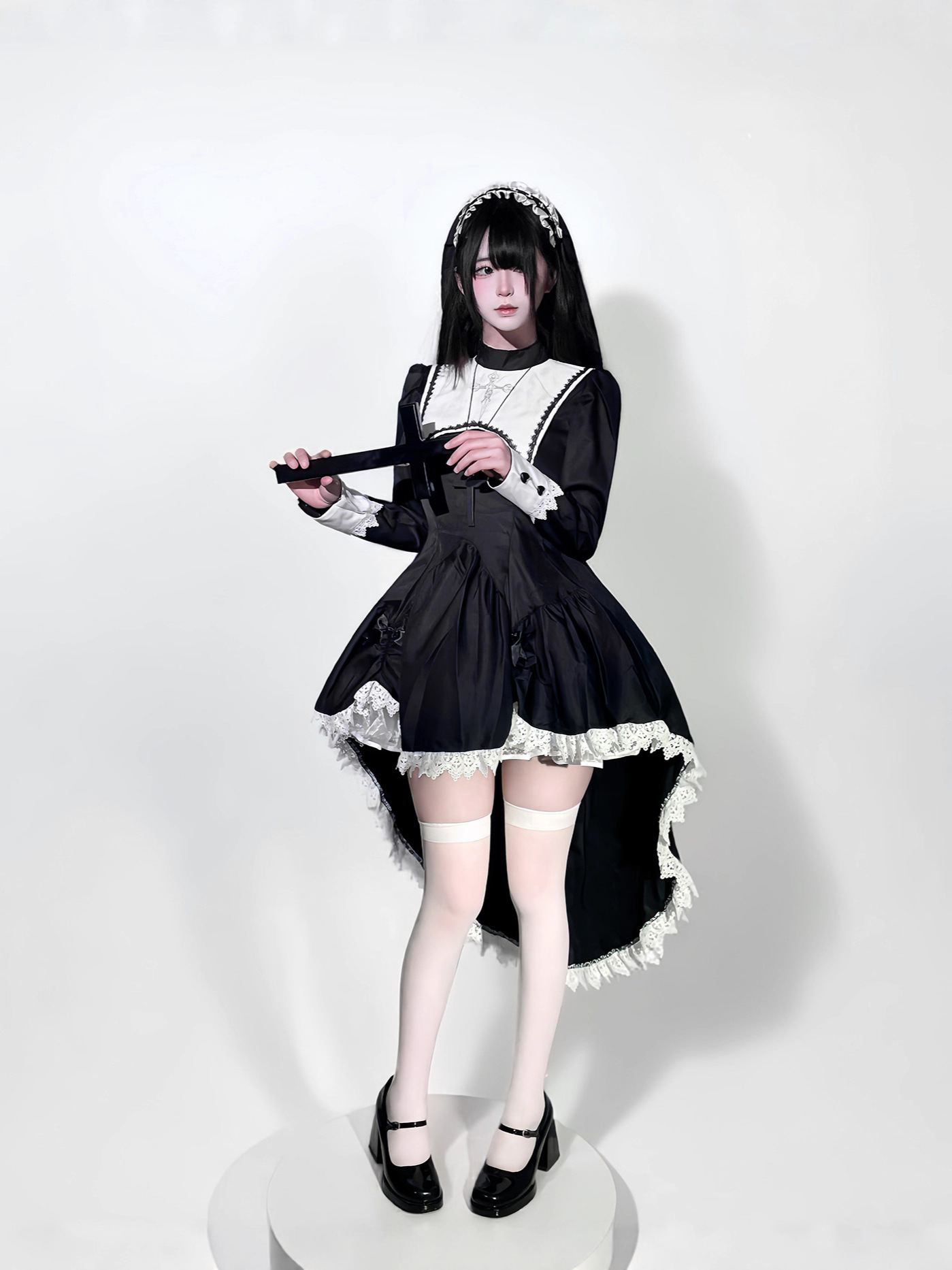 Costume de nonne d'halloween e - Embroidery Gothic avis et prix