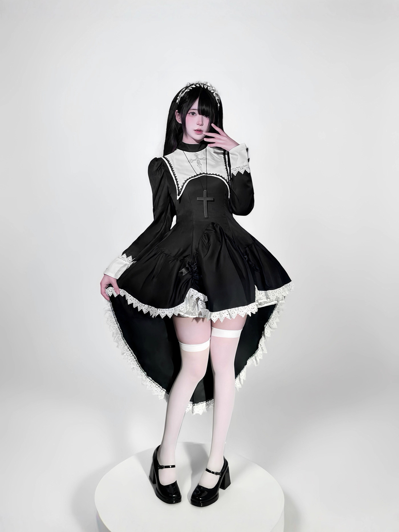 Costume de nonne d'halloween e - Embroidery Gothic avis et prix