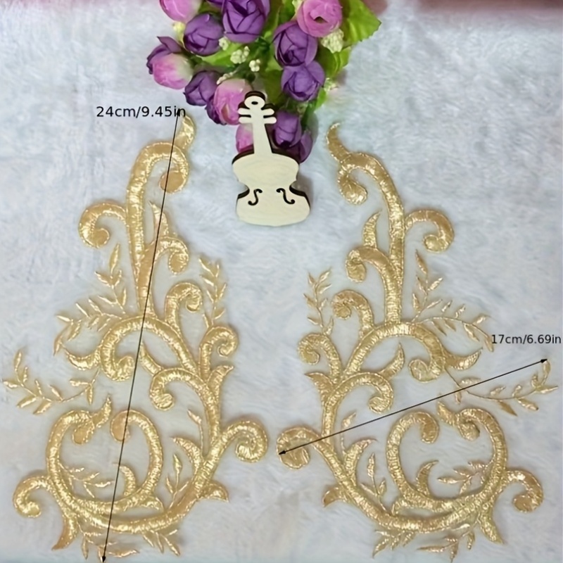 2 paires de fleurs en dentelle - Embroidery Web avis et prix