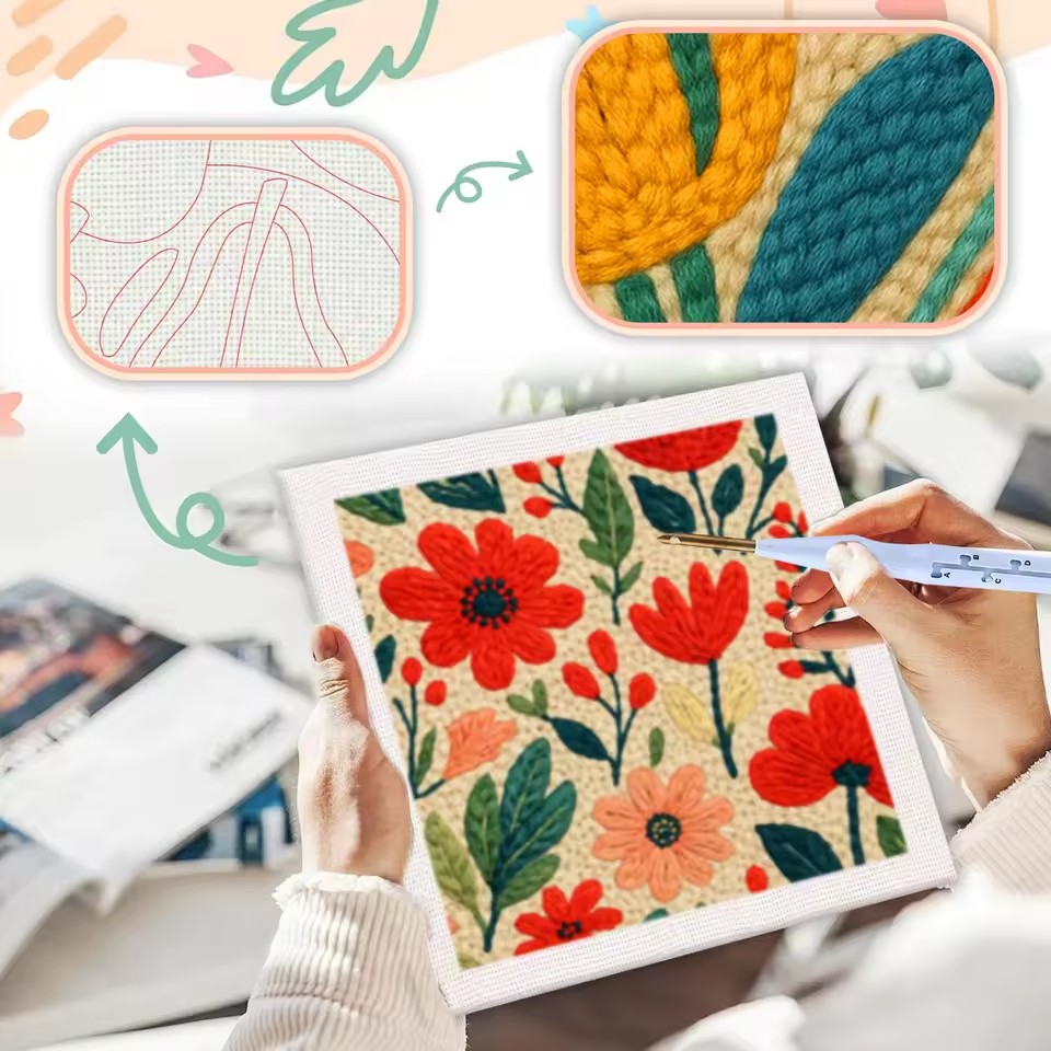 Kit de broderie au poinçon Pèr - Embroidery Ideas For Bags avis et prix