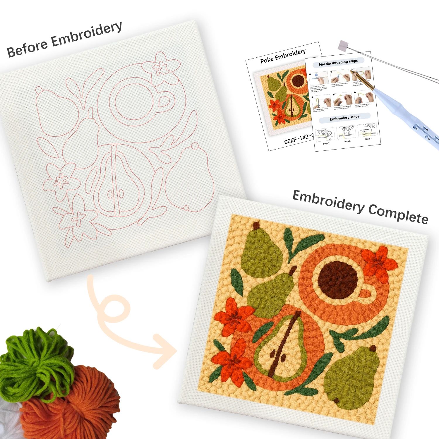 Kit de broderie au poinçon Pèr - Embroidery Ideas For Bags avis et prix
