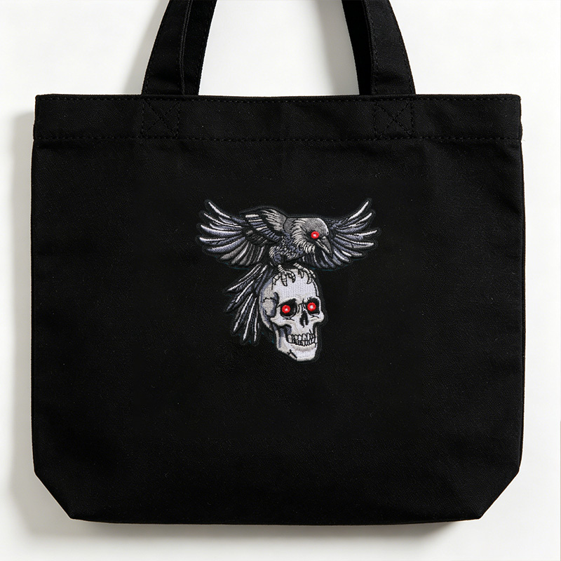 1 Patch thermocollant Corbeau  - Embroidery Gothic avis et prix