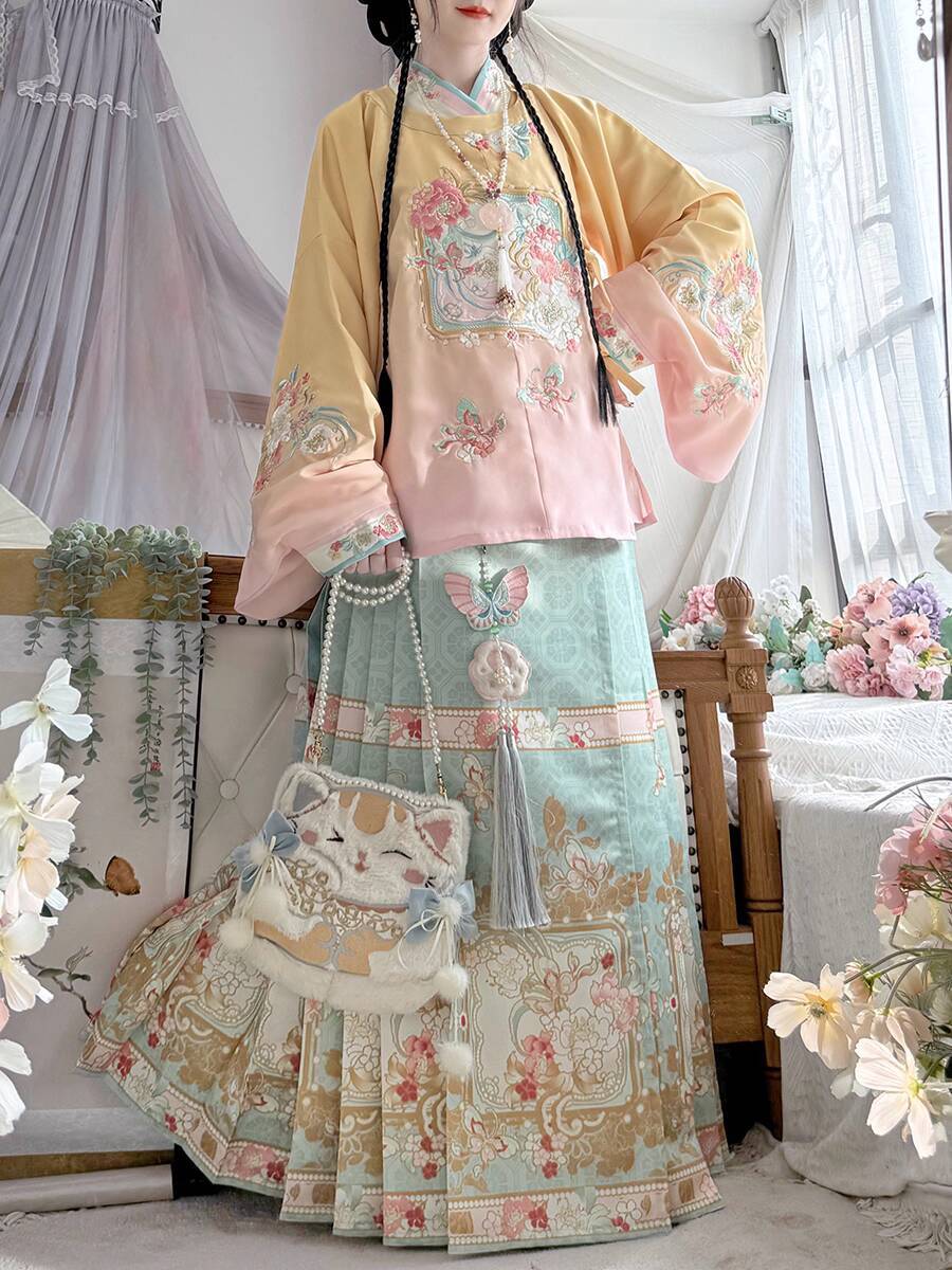 Nouveau Hanfu femmes Ming syst - Embroidery Skirt avis et prix