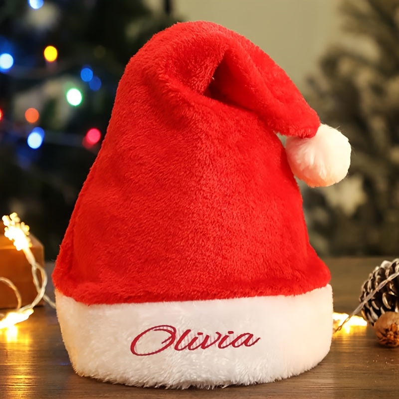 Chapeau de Noël personnalisé a - Embroidery Red avis et prix
